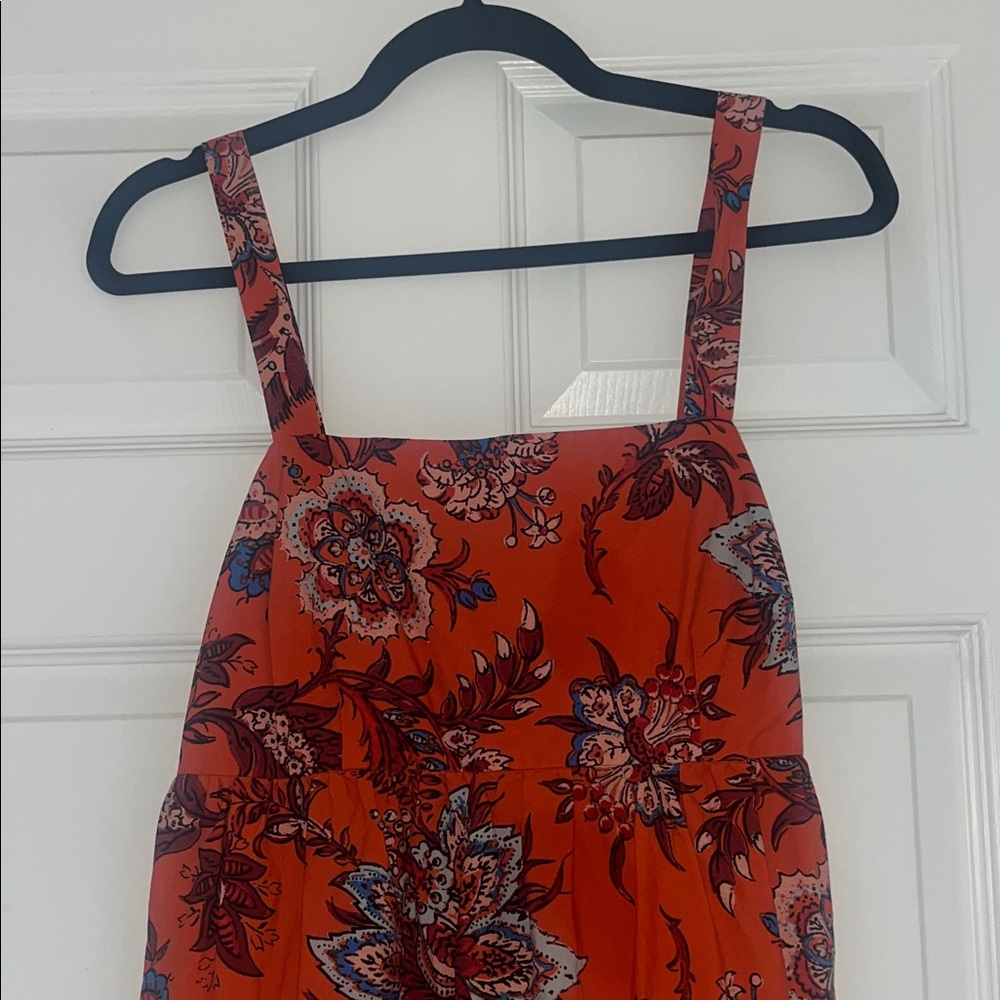 RHODE Orange Floral Maxi Dress - Picture 2 of 7